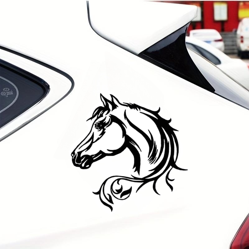 Horse Head Beautiful Animal Pattern Vinyl Car Body - Temu Philippines