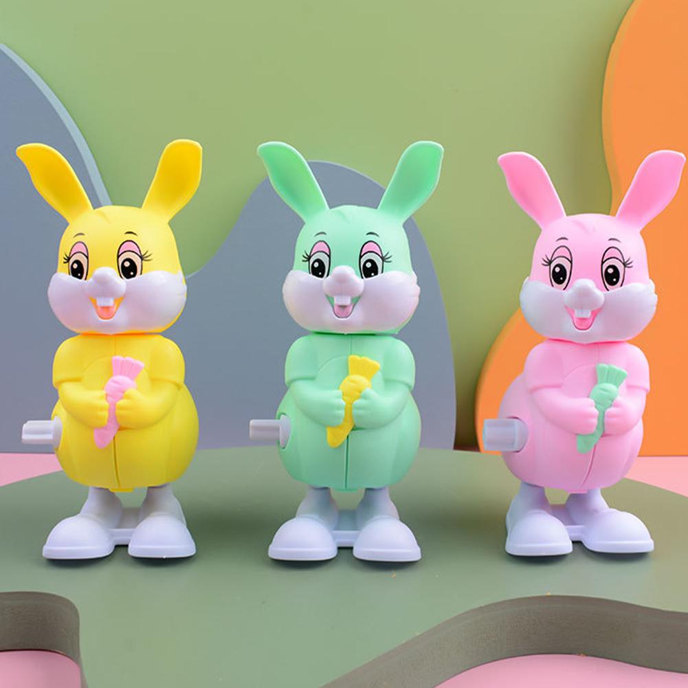 Battery Operated Jumping Bunny Mechanical Toy Luminous Flashing Toy Rabbit  Puzzle Toy for Kids Early Education Toy Blue 