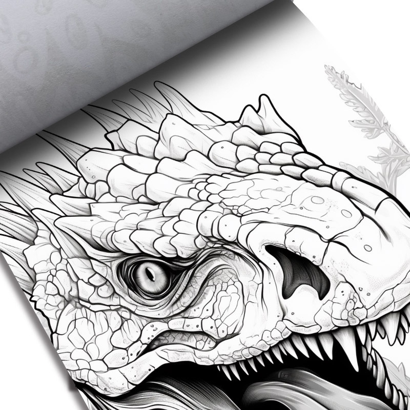 Dinossauro desenhado à mão janenschia robusta página do livro para colorir  antiestresse para adultos e crianças doodle pré-histórico animal dos  desenhos animados ilustração do esboço do esboço do vetor isolada no fundo