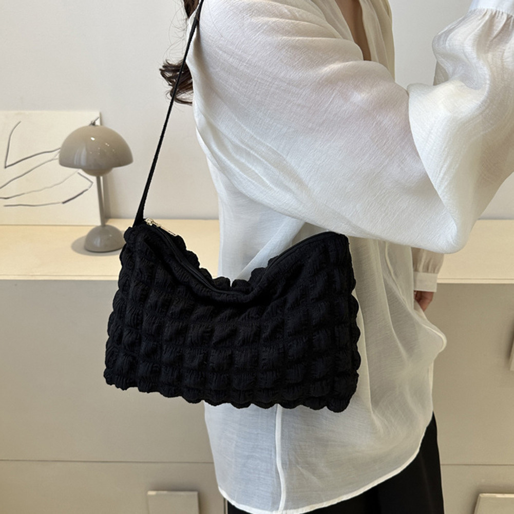 Womens Handbags Pleated Bubbles Korean Fashion Nylon Mini Cloud