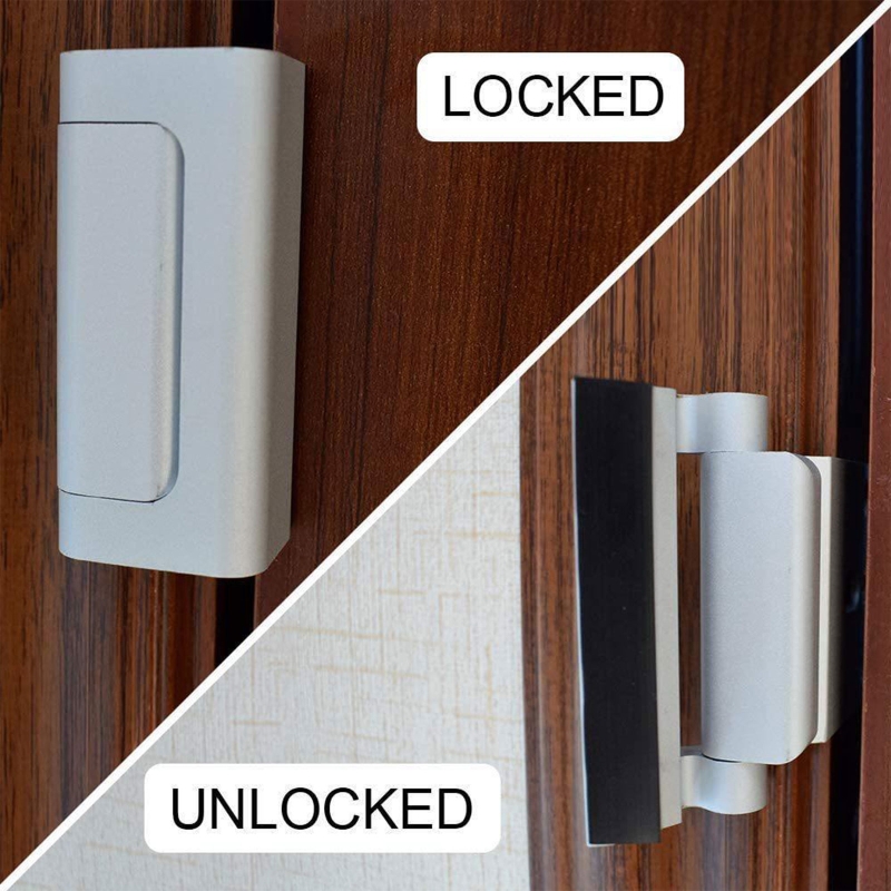 Door Reinforcement Lock Home Security - Front Door Locks for Kids Safety  Chil