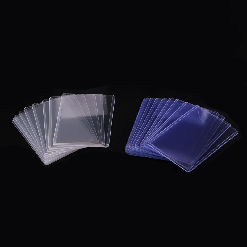 100Pcs Holder Toploaders and Clear Sleeves for Collectible Trading  Basketball Sports Cards 35PT Rigid Plastic