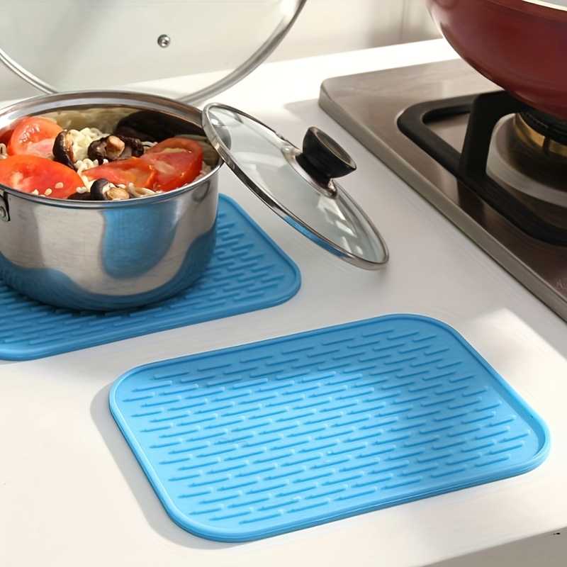 Draining Mat Silicone Dining Table Anti scald Mat Kitchen - Temu