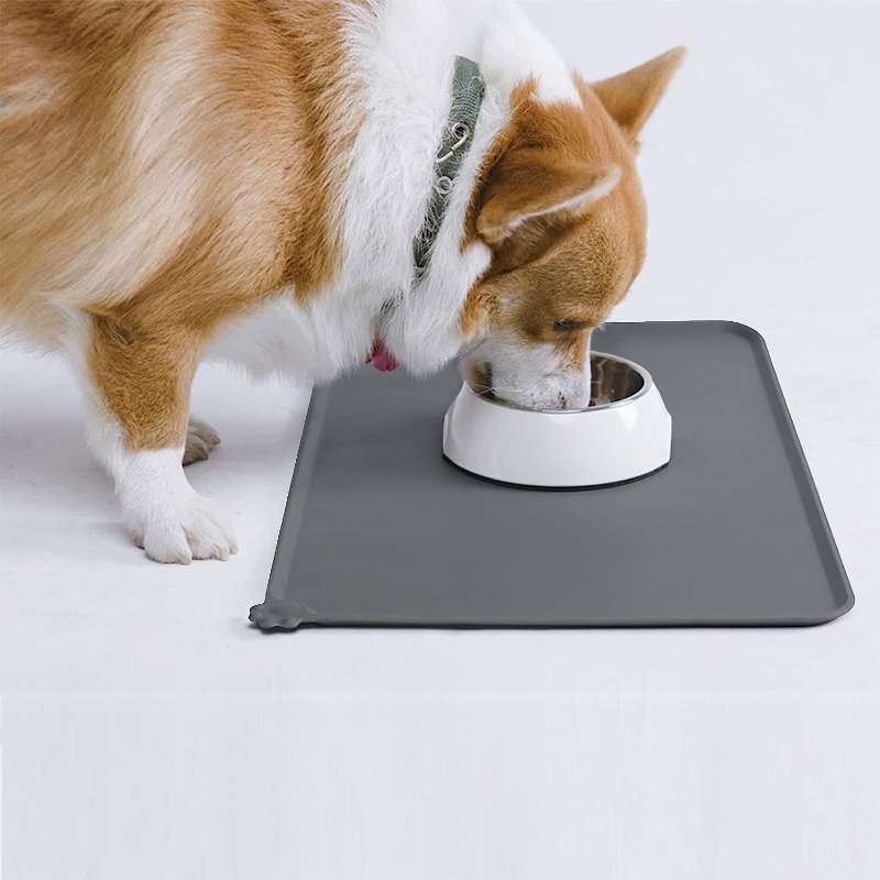 Dog Food Mat Nonslip Pet Silicone Cat Dog Bowl Mats for Food Water Placemat