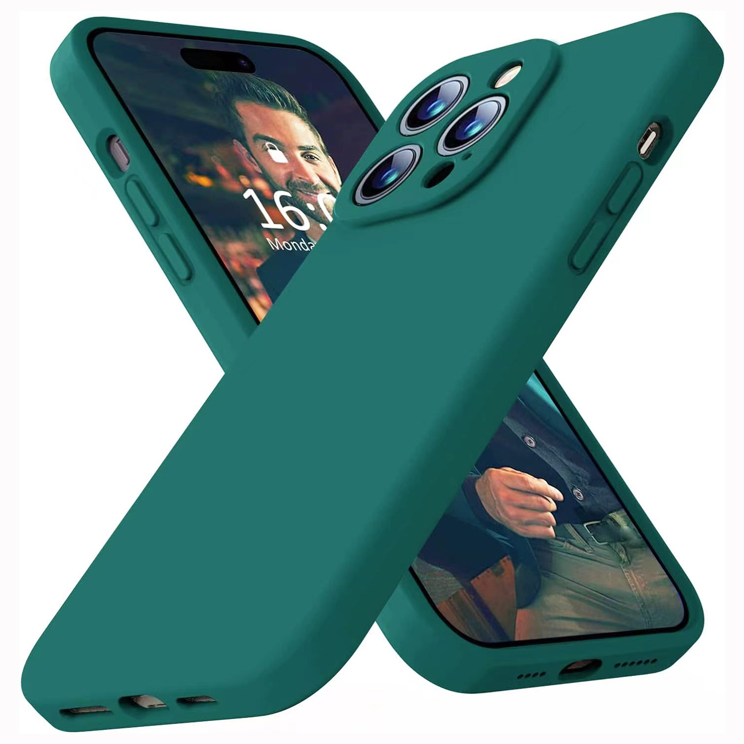 Liquid Silicone Shockproof Soft Phone Case Iphone 15 Pro / - Temu Mexico