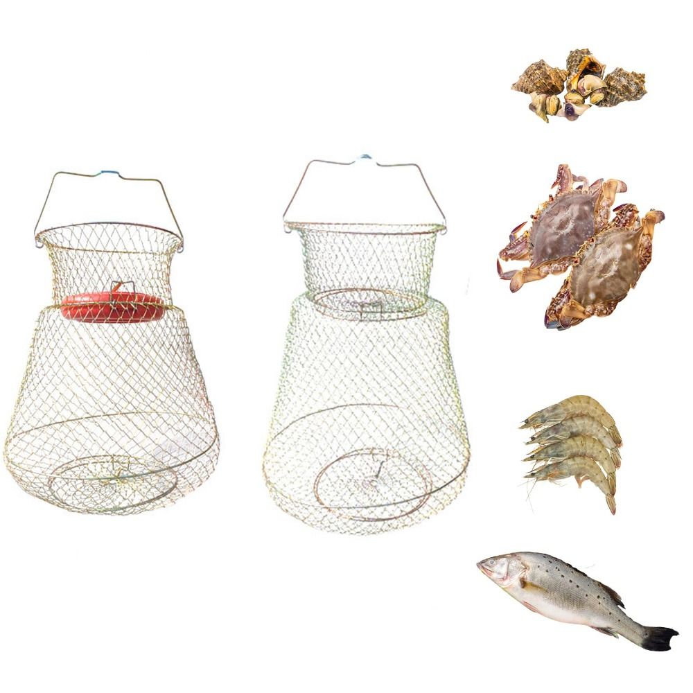 Collapsible Fishing Basket Fish Net Cage /without Pontoon - Temu