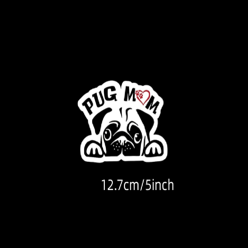 Pug best sale mom decal