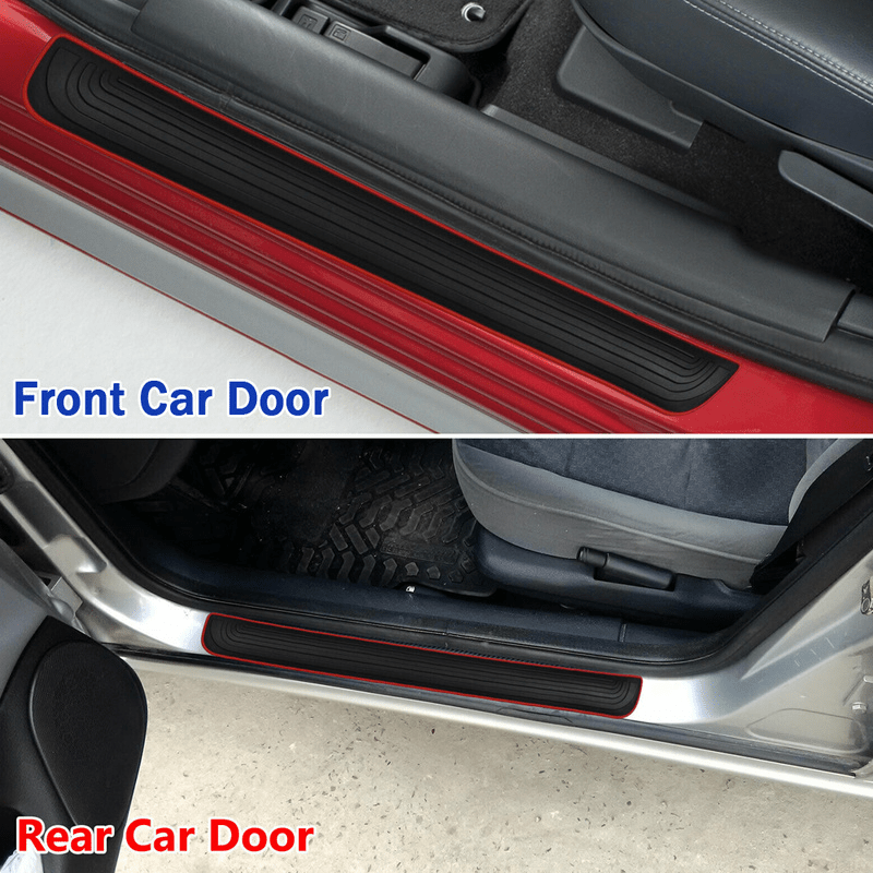 Rubber Car Door Sill Plate Protectors Door Entry Edge Guards - Temu