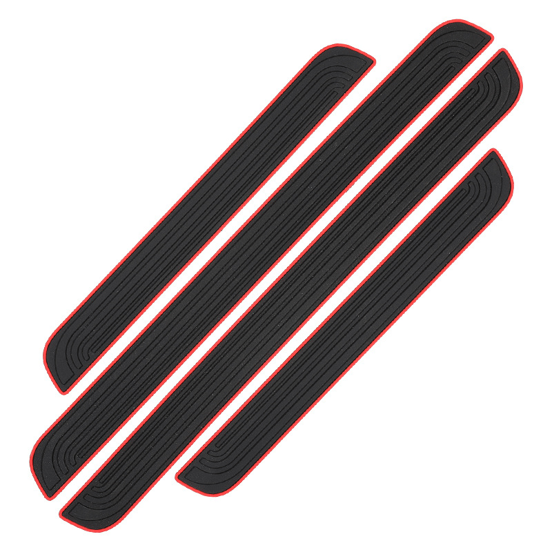 4 Stück Auto Einstiegsleisten Schutz, für Peu-geot mit Logo Kohlefaser Auto  Türeinstiegsschutz Aufkleber Anti Kratz Schutzstreifen, 108