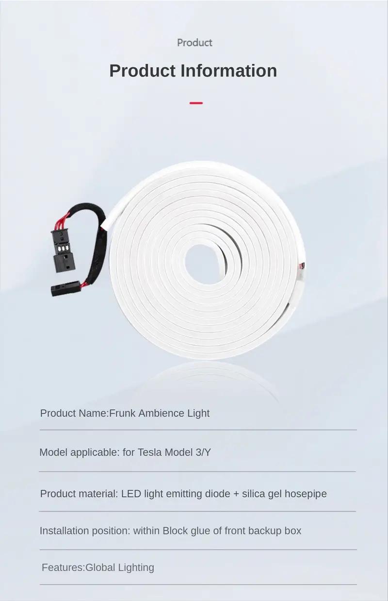 Barre LED éclairage coffre - Tesla Model 3