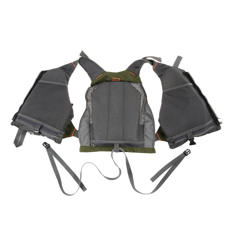 Adjustable Fishing Vest For Men And Women, For Fly Bass Fishing And Outdoor Activities - Click Image to Close