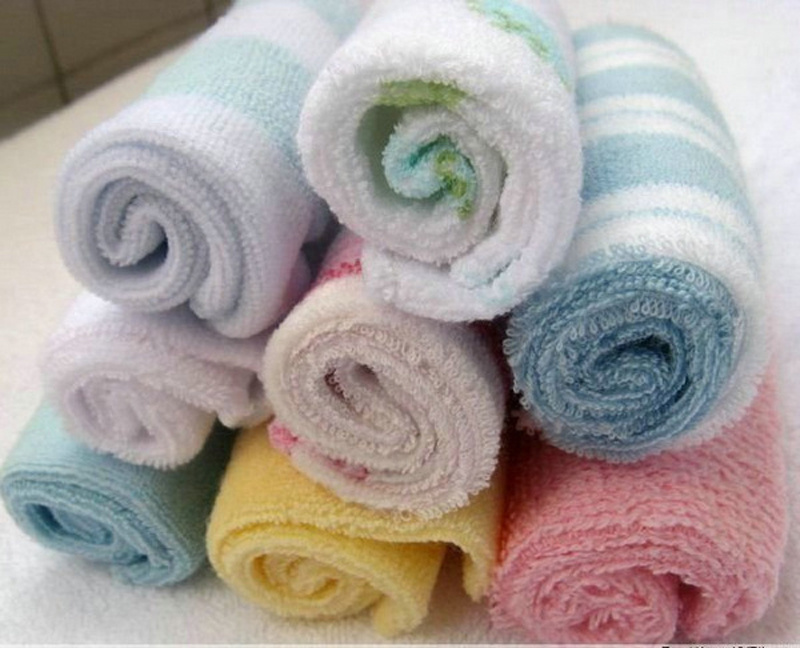 Baby Soft Cotton Towels Infant Bath Washcloths Kids Bathing - Temu