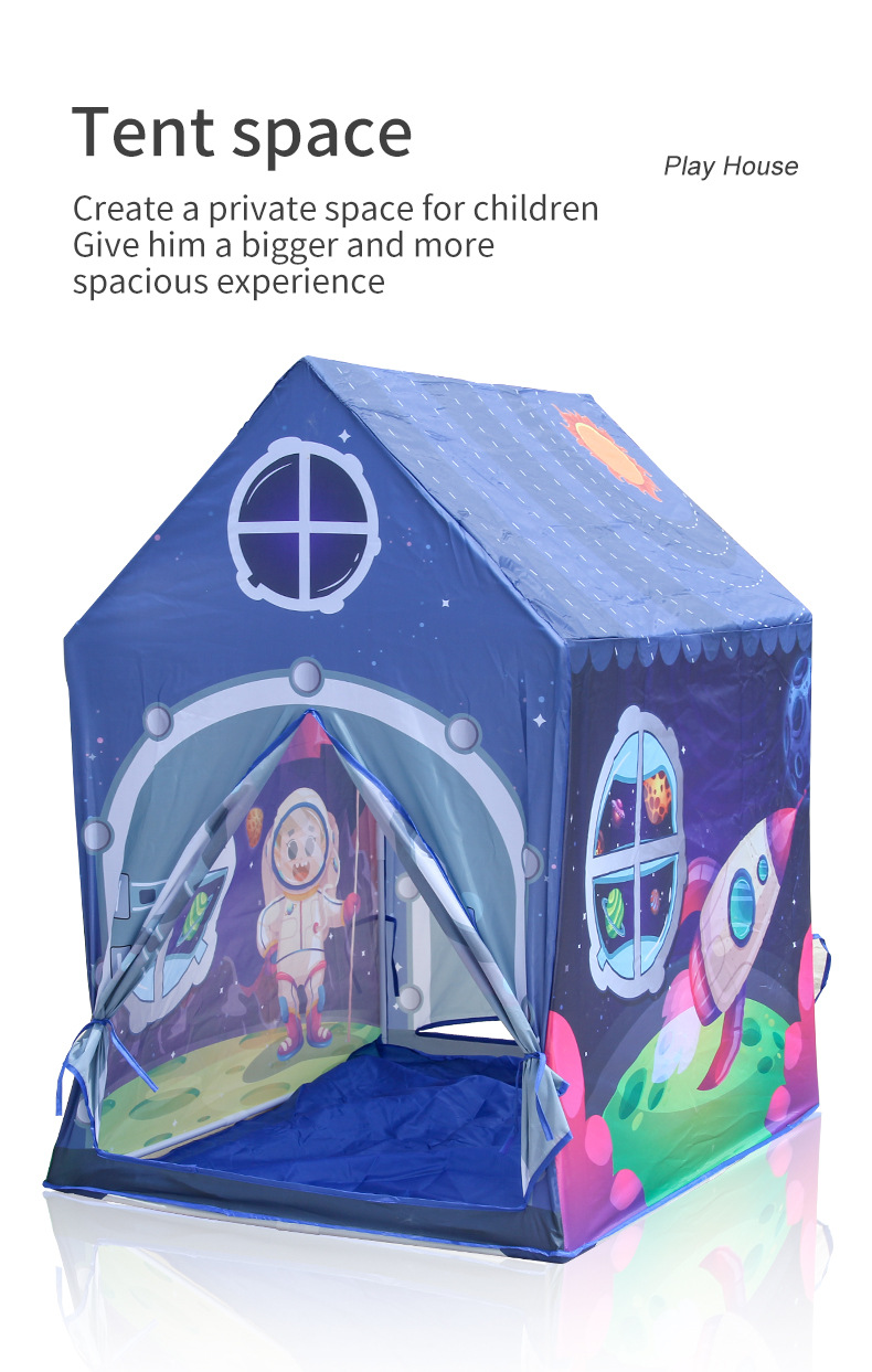 68pcs 3D tente d'enfants jouets lumineux maison de jeu pour
