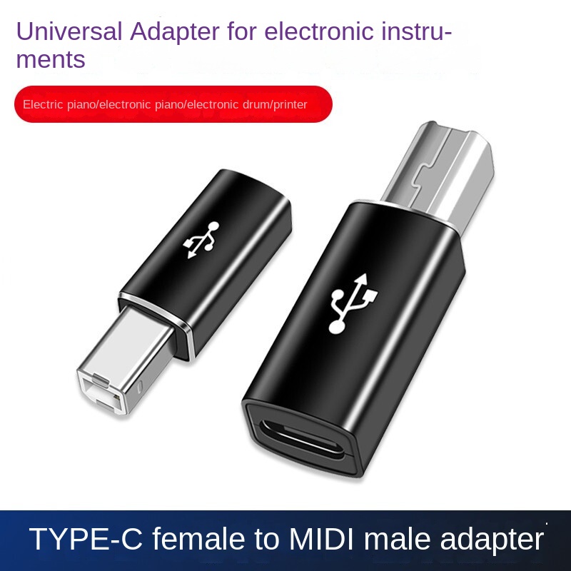 support electronic piano connector type c data cable to usb b adapter to connect printer laptop tablet computer piano converter data transmission