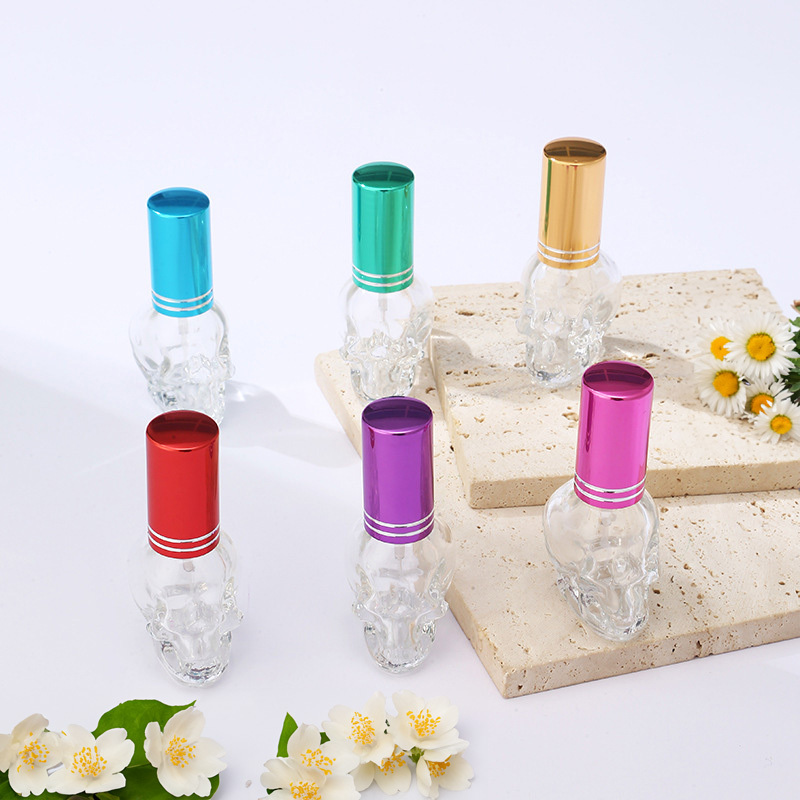 100ml 3.3oz Thick Glass Spray Tall Perfume Bottles Silver Atomizers 1