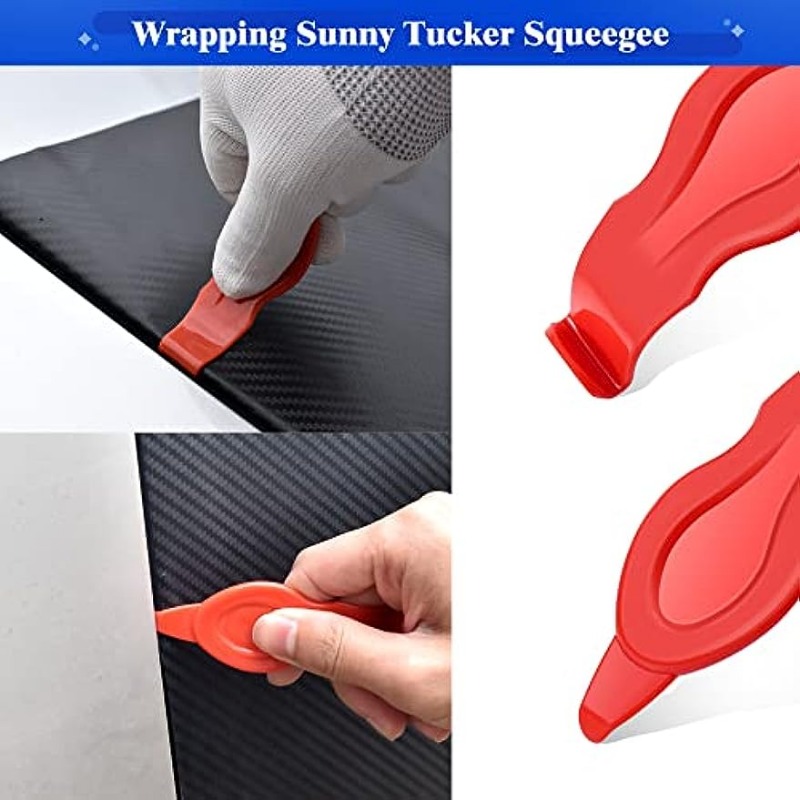 Vinyl Wrap Tools Flexible Micro Squeegee Curves Slot Tint - Temu