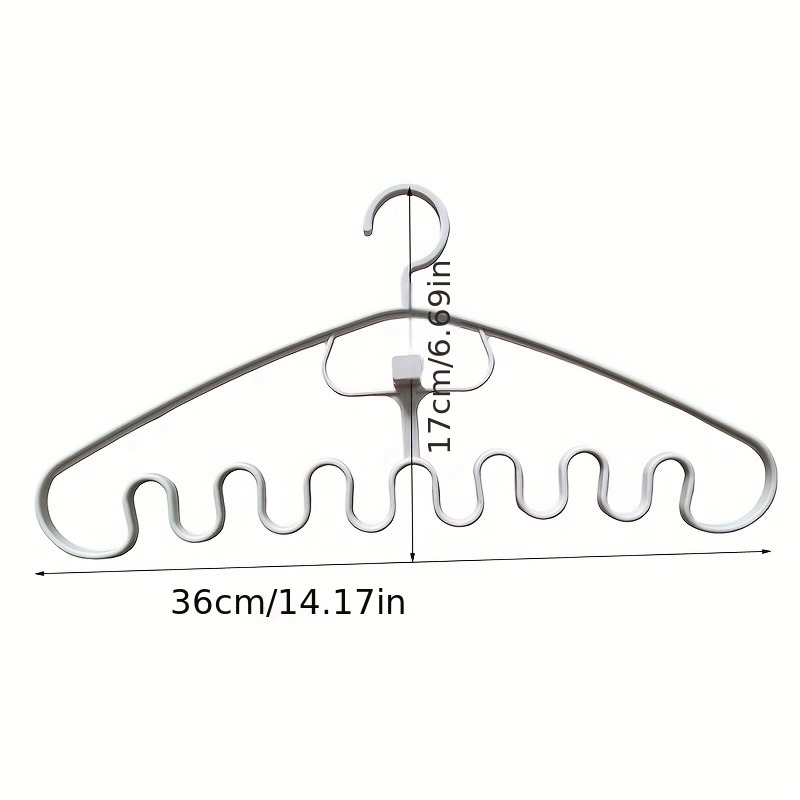 Wave Shaped Clothes Hanger for Underwear Bra Pajama Scarf Handbag