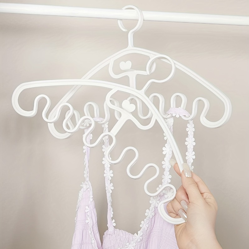 Wave Shaped Clothes Hanger for Underwear Bra Pajama Scarf Handbag