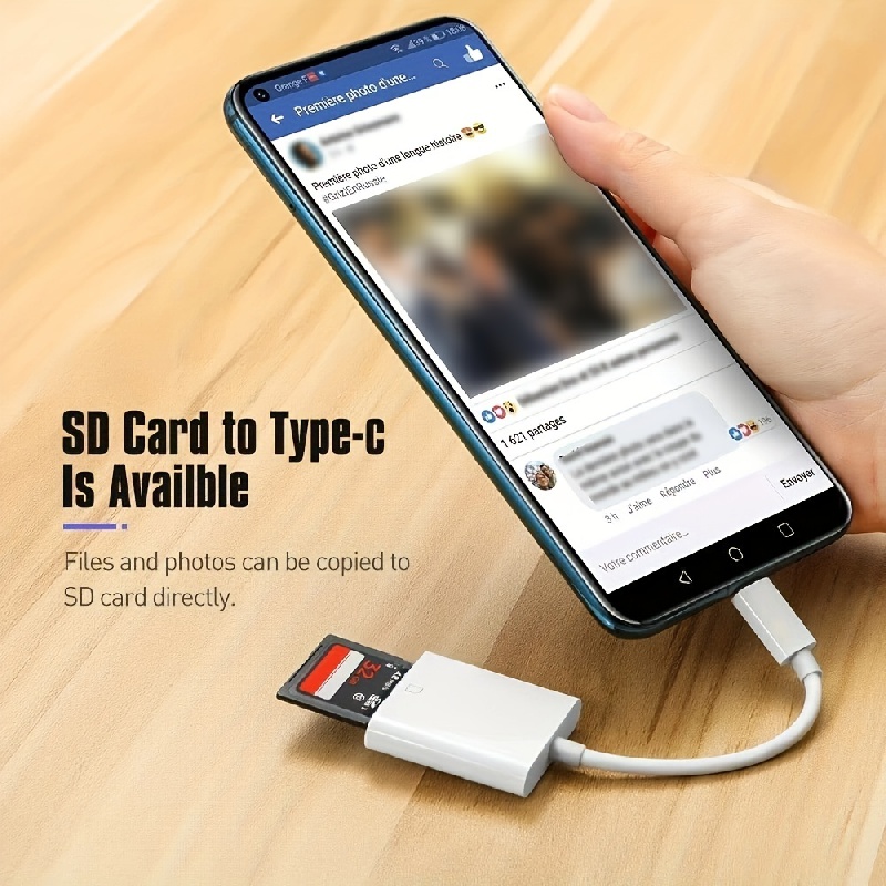 SD Card Reader, uni Memory Card Reader 4 in 1 USB C USB 3.0 Dual Connector  Adapter Simultaneously Read SD MS CF TF Cards Supports Micro SD/Micro  SDXC/SDHC/MMC/MS Pro Duo, etc 