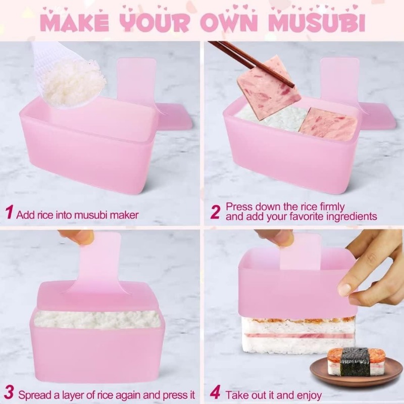 7 pezzi stampo per riso stampo Onigiri kit Musubi Maker - Temu Italy