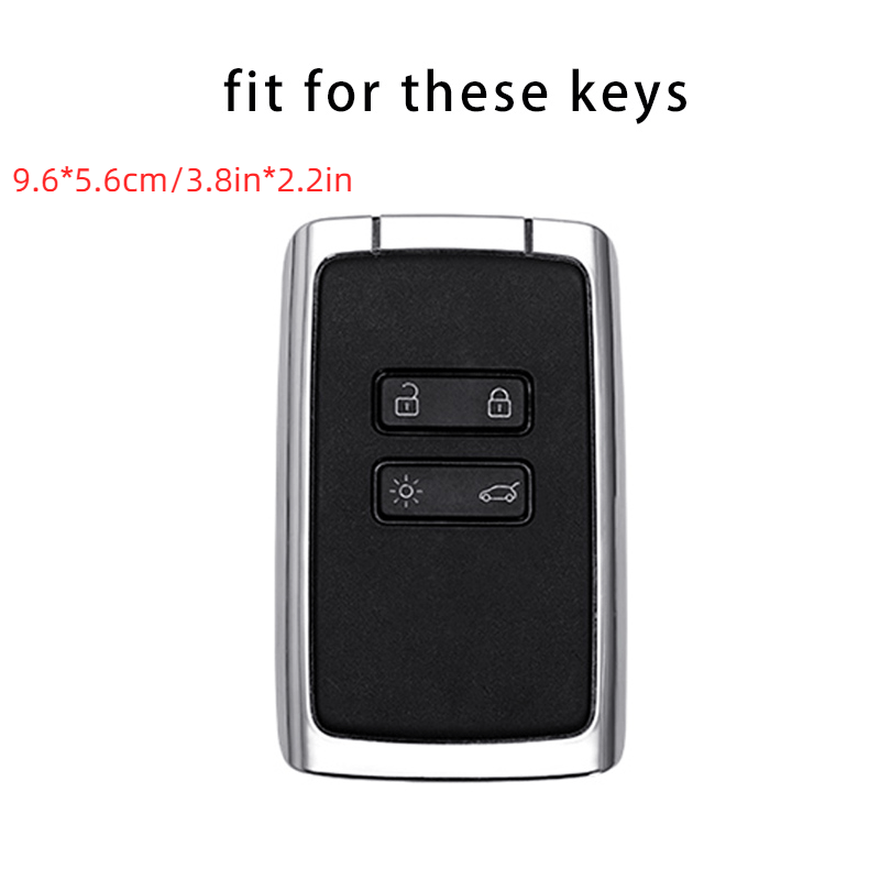 Porte-clés étui à clés de voiture en cuir pour renault koleos