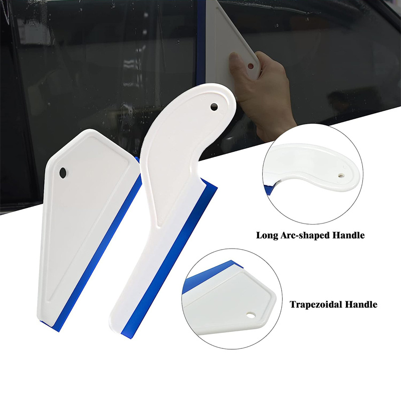 3pcs Flexible Silicone Squeegee, Blade Window Squeegee Shower Squeegee For  Glass Doors, Car Windshield, Mirror, Window