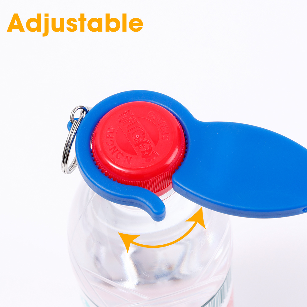 1pc Multifunction Blue Can Opener, Plastic Jar Gripper For Household
