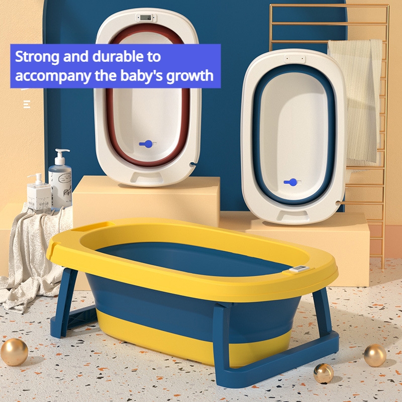  Bañera inflable para bebé, bañera portátil para niños pequeños, bañera  antideslizante de viaje, mini piscina de aire para niños, lavabo de ducha  plegable grueso con bomba de aire, azul : Bebés