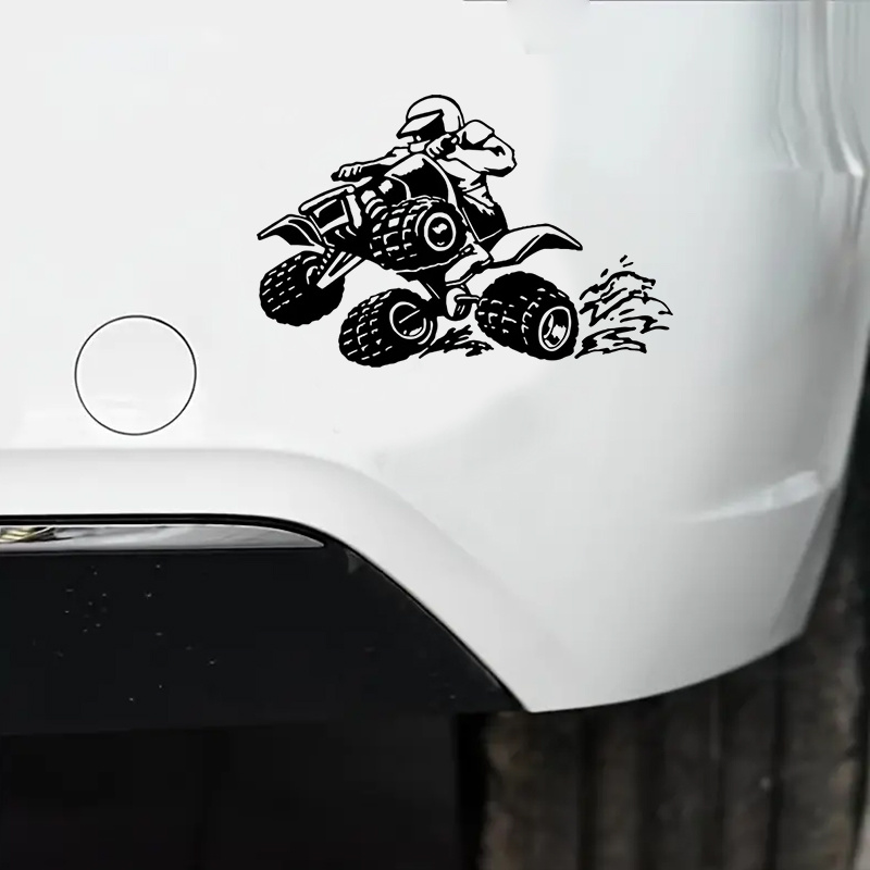 aufkleber sticker auto motorrad quad ATV schwarz