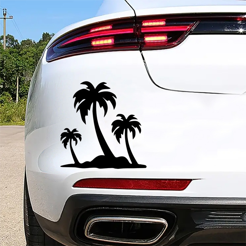 Palm Tree On Island Car Stickers For Car Truck Motorcycle - Temu