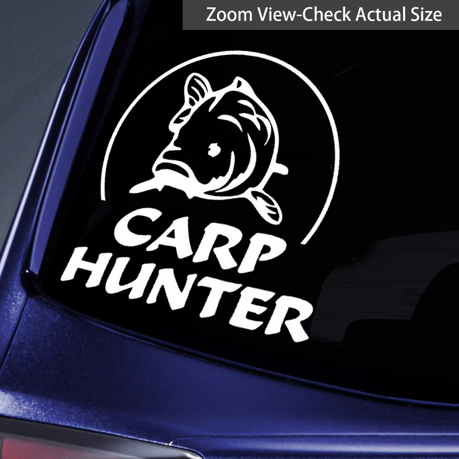 Carp Hunter Fishing Car Stickers For Car Truck Van SUV Motorcycle Vehicle  Paint Window Wall Cup Toolbox Guitar Scooter Decals Auto Accessories