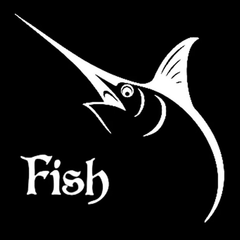Fishing Fish Vinyl Die Cut Bumper Car Stickers - Temu Canada
