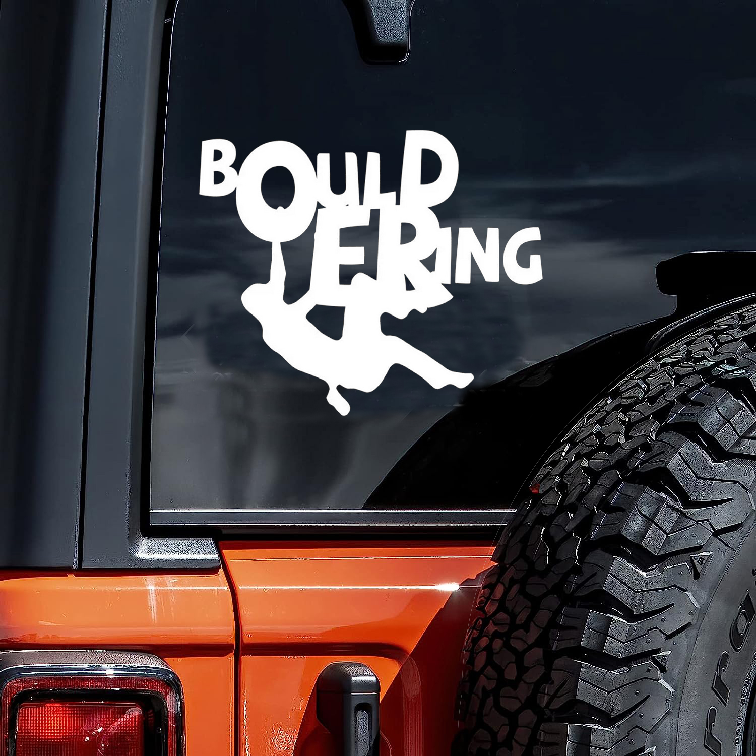 1pc Bouldering Climber Car Sticker For Laptop Bottle Truck Phone Motorcycle  SUV Vehicle Window Wall Cup Fishing Boat Skateboard Decal