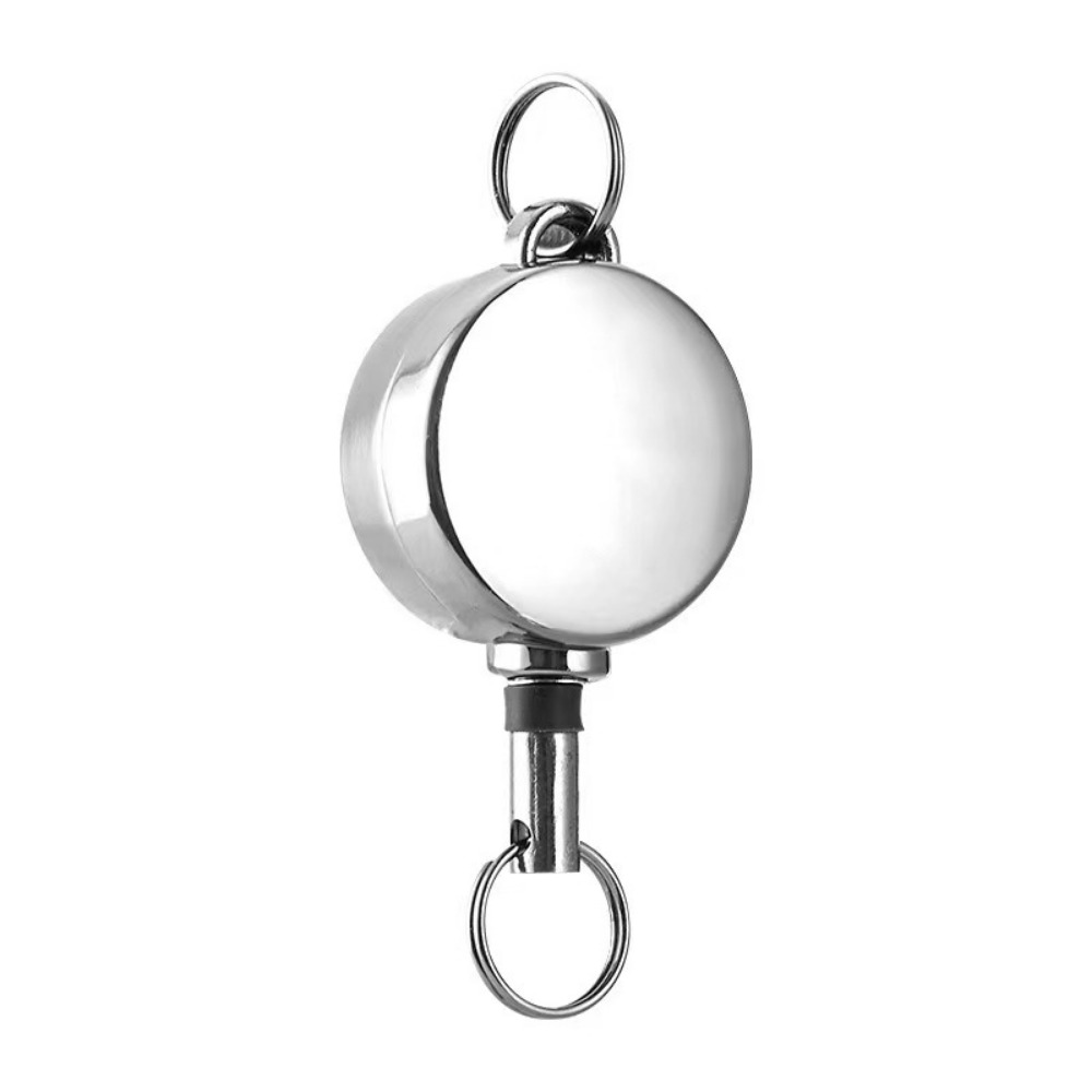 1pc Mini Retractable Key Chain Metal Badge Reel Id Card Holder Portable  Anti Lost Anti Theft Keychain Key Ring, Today's Best Daily Deals
