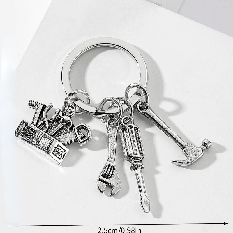 Cergrey 2 en 1 pneu forme boussole pendentif porte-clé porte-clés, boussole  porte-clés, porte-clés