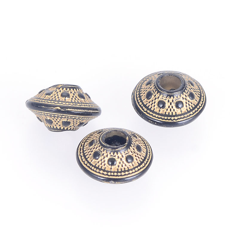 TEMU 25 piezas de separadores sueltos de acrílico de 14 mm con diseño único de disco , cuentas sueltas tipo ábaco para hacer collares, pulseras y