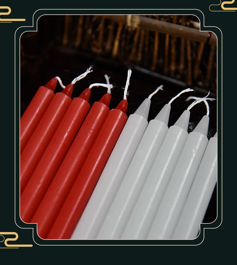 Red And White Candles Household Power Outage Smokeless - Temu Germany