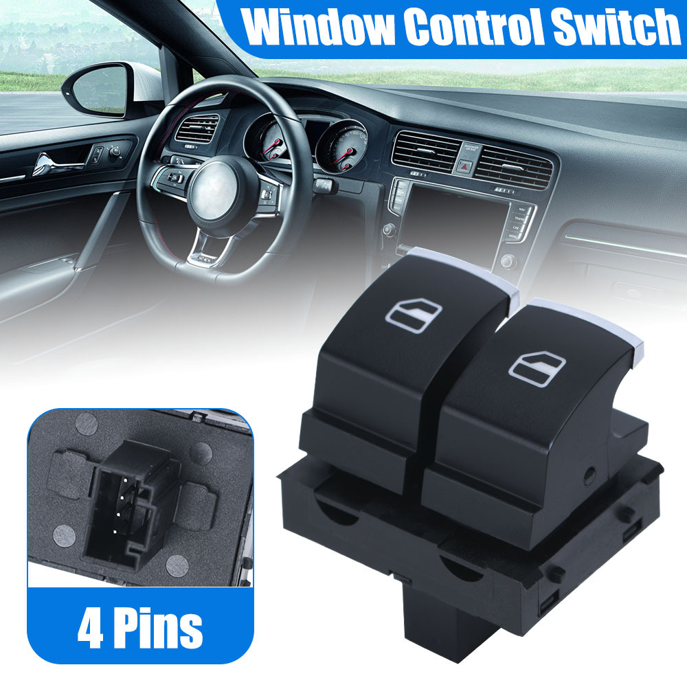 Door Lock Switch Passenger Side Window Switch Control Front Right  Compatible Peugeot 207 6490.hq 6554.hj