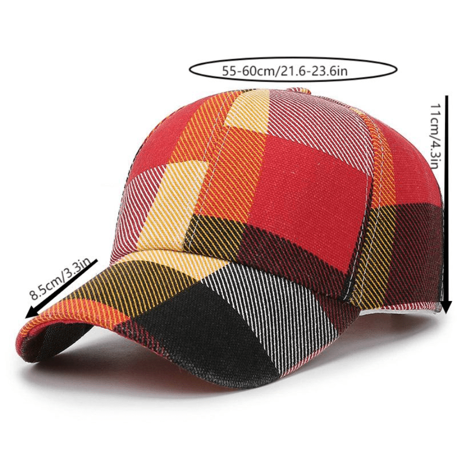 Fashion Men's Baseball Cap Plaid Cotton Hat Men Women Casual Caps Outdoor  Sun Cap *2* (Color : Coffee) : : Clothing, Shoes & Accessories