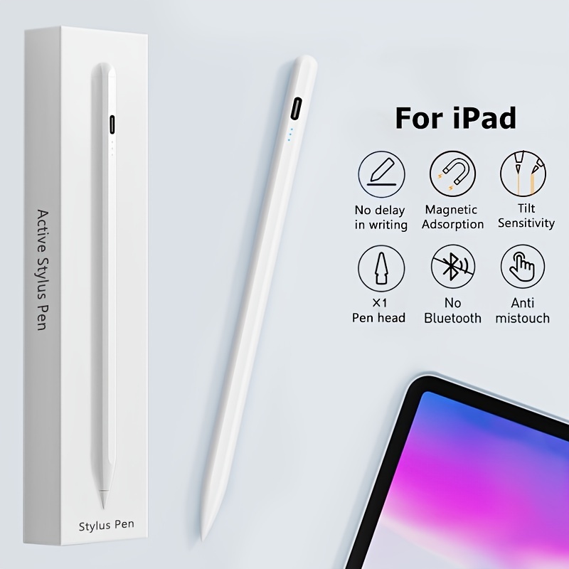 Lápiz óptico para iPad de 9ª y 10ª generación, lápiz capacitivo de carga 13  minutos más rápida para iPad Pencil, compatible con (2018-2023) Apple iPad