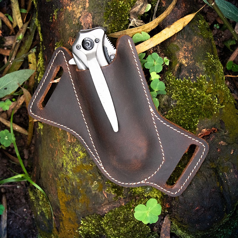 Handmade Leather Knife Sheath for Belt - Folding Knife Holster - Horizontal  EDC Pocket Knife Holder for Men - Case for 5 Inch Knife - Carry Knife Pouch  - Yahoo Shopping