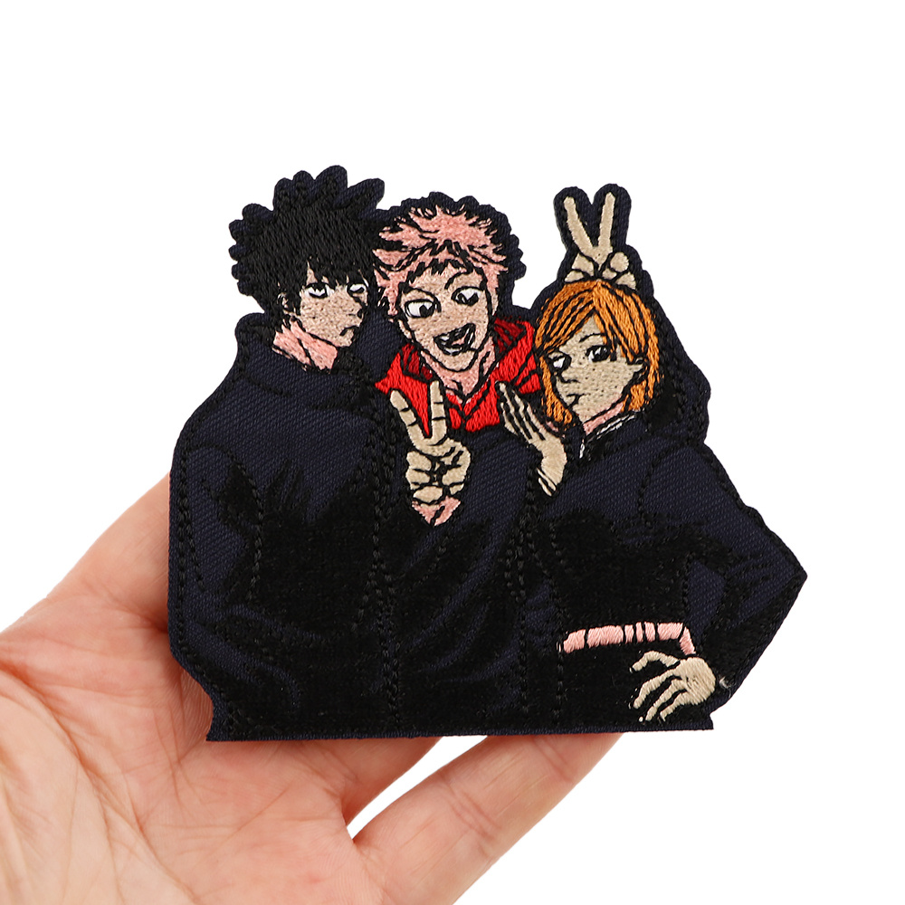 Anime Embroidery Patch Men Cool Iron Patches Clothes Jeans - Temu