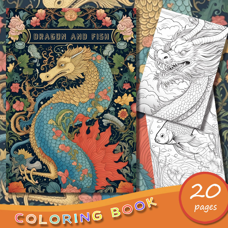 How Train Dragon Coloring Book: Big Coloring Book for Adults Teen to Stress Relief | Perfect Gift for Him Her Men Women Mom and Dad for Easter