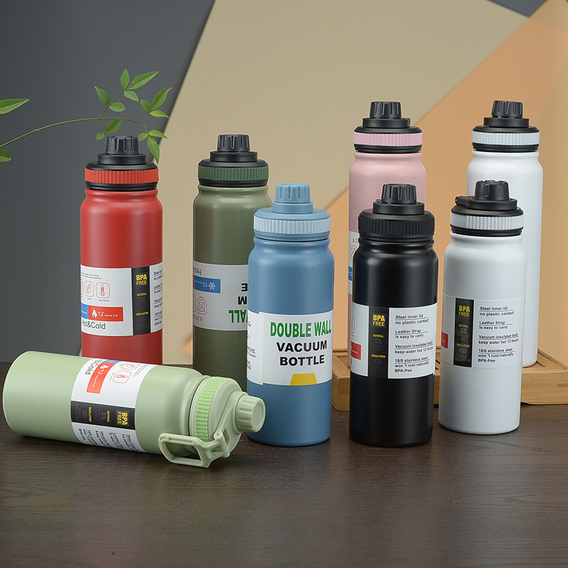 Vacuum Flask Insulated Water Bottles With 3 Cup Lids Travel - Temu