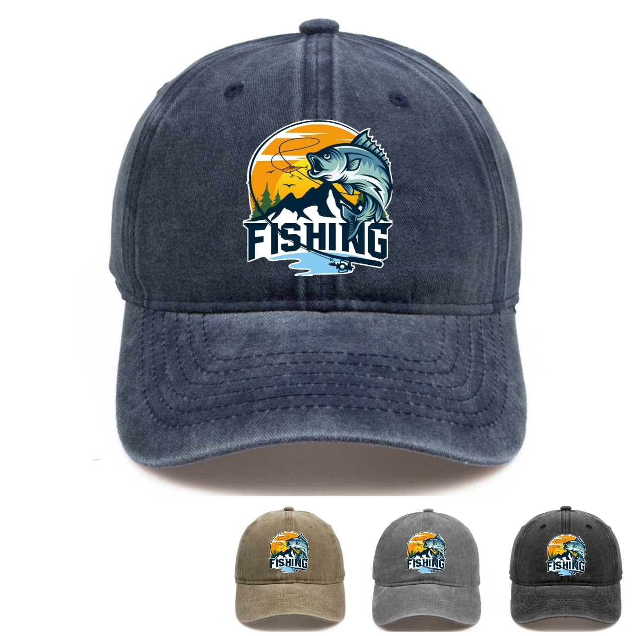 1pc Wtf Wheres The Fish Printed Baseball Fish Hat Hip Hop Adjustable Snapback  Baseball - Jewelry & Accessories - Temu