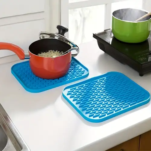 Multifunctional And Durable Silicone Round Non-slip Heat-resistant Mats,  Coaster Mat, Placemat, Pot Mat, Table Mat - Temu