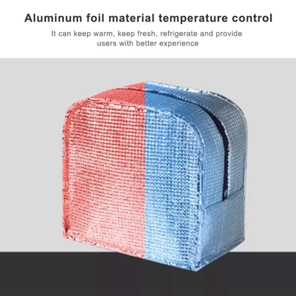 Thermal Lunch Bag Insulated Cooler Pouch Ice Pack Tote for Camping Picnic Beach