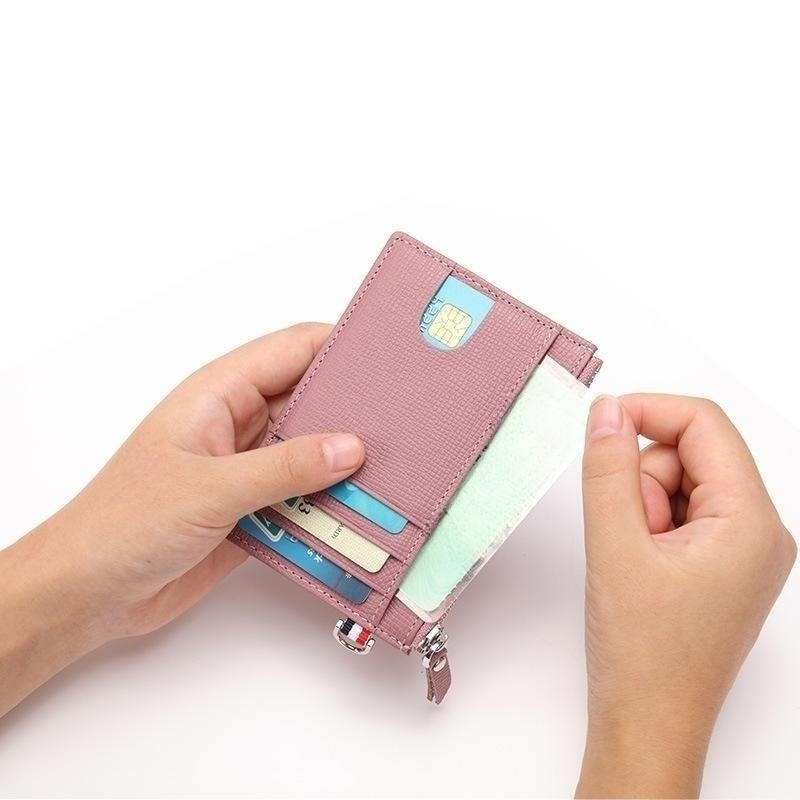 Minimalist Zippered RFID Front Pocket Wallet @