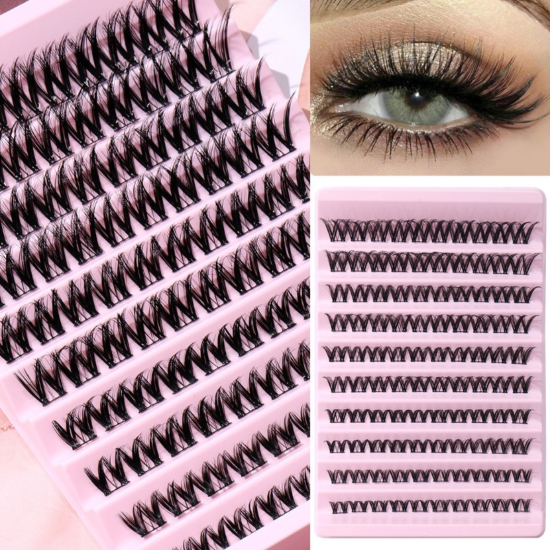Cluster False Eyelashes Large Capacity Natural Thick Segmented False Eyelashes