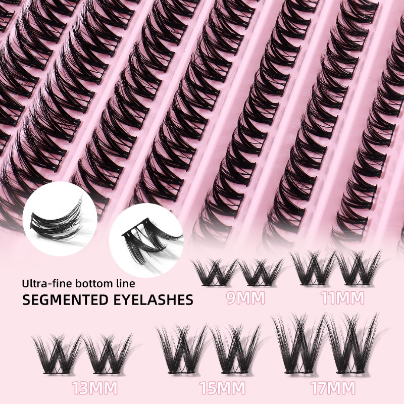 Cluster False Eyelashes Large Capacity Natural Thick Segmented False Eyelashes